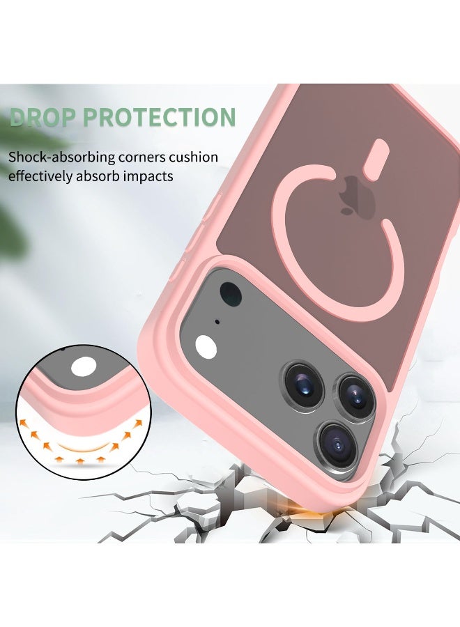 ZXING ‌Magnetic iPhone17 Pro Max Case Pink MagSafe Slim 360 Drop Protection - Image 1